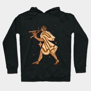 Etruscan Flute Player Hoodie